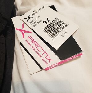 Women's 3XL Black Arctix Snow PANTS